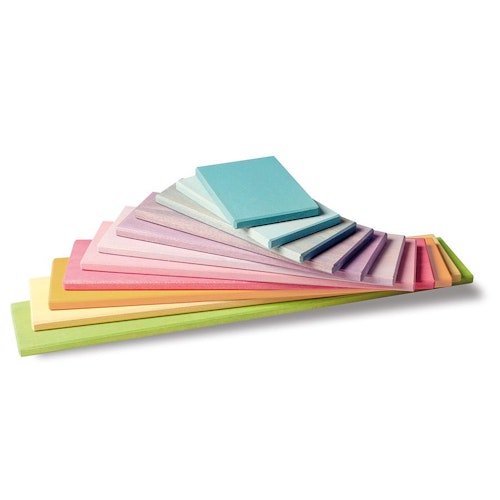 Grimm's Bauplatten Set pastell, 11-teilig