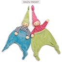 Vorschaubild Bio Schmusetuch Waldelfe rosa grün