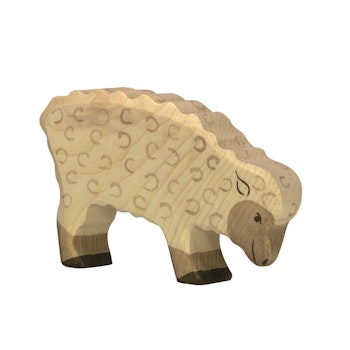 Holzfigur Schaf - auf dem Bauernhof