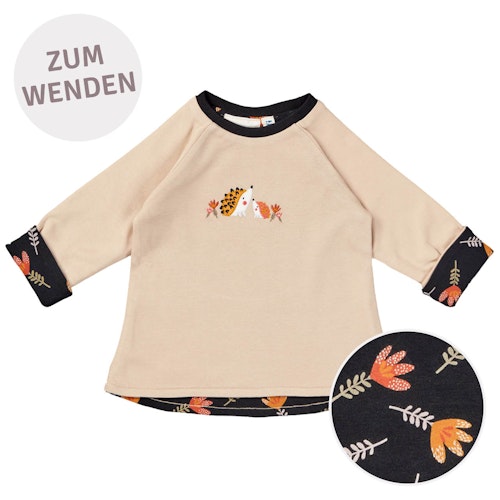 Navy orange Wendeshirt langarm Eisbären