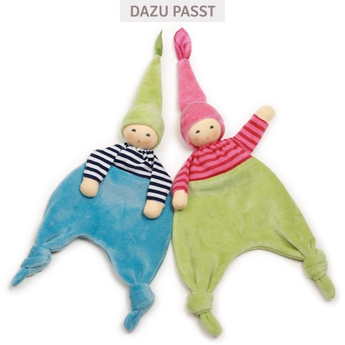 Bio Schmusetuch Waldelfe petrol