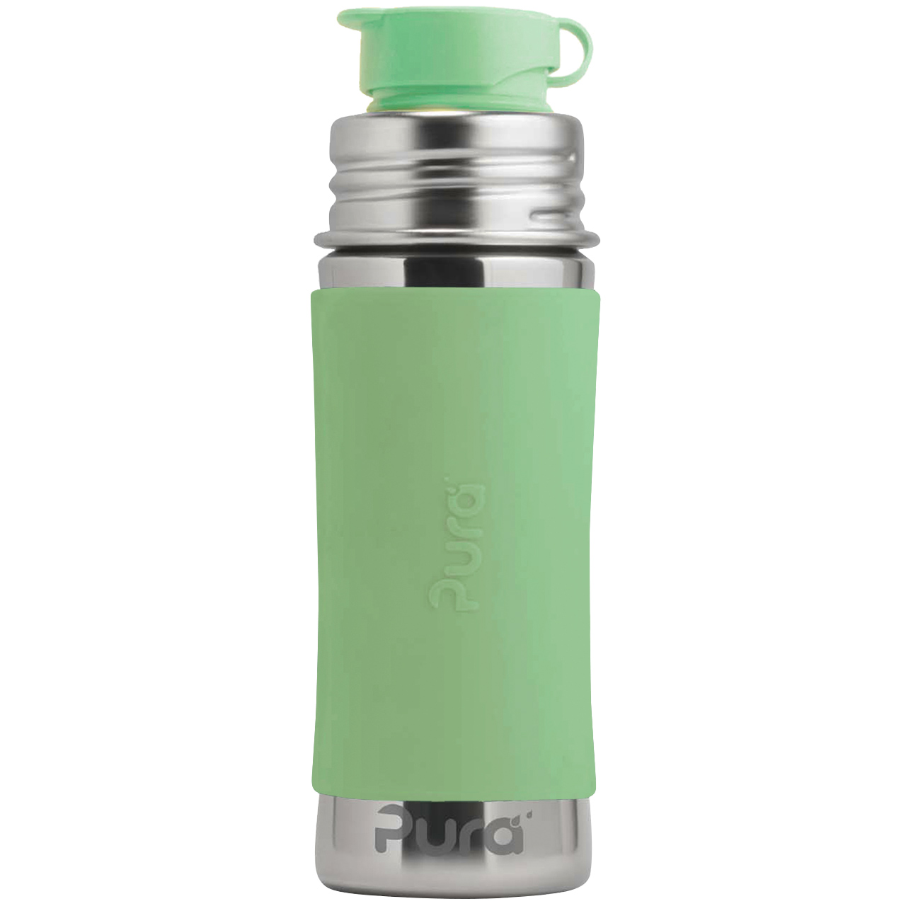 Edelstahl Sportflasche Sportverschluss 325 ml moos-grün