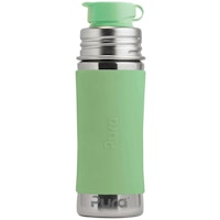 Edelstahl Sportflasche Sportverschluss 325 ml moos-grün