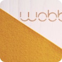 Vorschaubild Wobbel Board Filz original senf 90 x 30 cm transparent