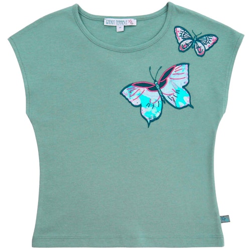 Sommer Shirt Blumen-Druck