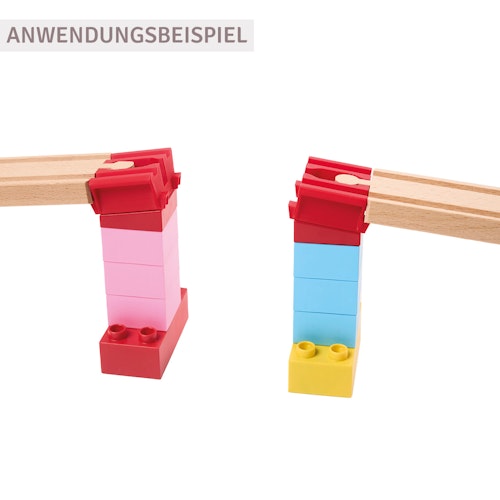 Verbindungsstücke Holzeisenbahn Basis-Set 8 Teile