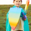 Vorschaubild Regenbogen Ritterschild weich aus Seide