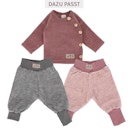 Vorschaubild Babypullover Wollplüsch mit seitlichen Knöpfen