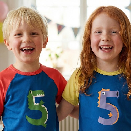 Raglanshirt kurzarm 1 Jahr Pinguin