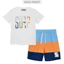 Vorschaubild Shirt kurzarm "Surf" Aufschrift