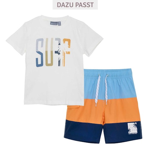 Shirt kurzarm "Surf" Aufschrift