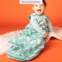 Vorschaubild Leichter Musselin Baby Schlafsack Kamel