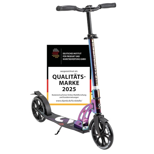 Alu Scooter ab 6 Jahre 35-100kg 205mm-Rädern neochrome