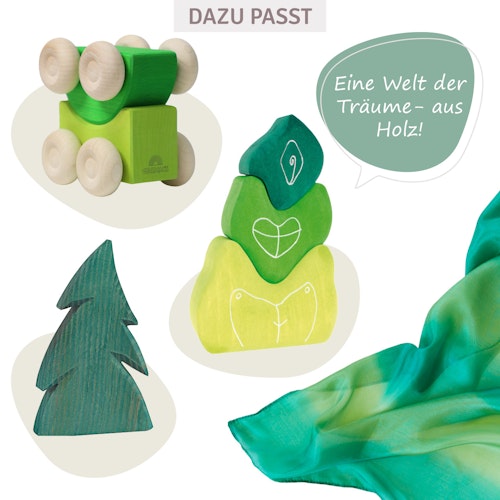 Stapelauto grün 2 Teile