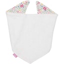 Vorschaubild Dreiecktuch Frottee Interlock  Druckknopf Blumen-Design