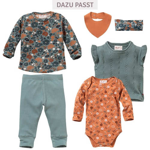 Langarmshirt innen kuschelig Herbstwiese