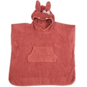 Vorschaubild Kinder Badeponcho mit Kapuze rostrot  1-6 J