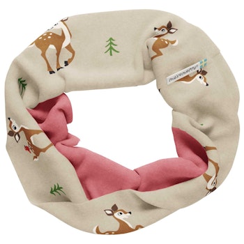 Sweat Schlauchschal Rehe beige