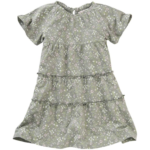 Stufenkleid kurzarm Frühlingswiese