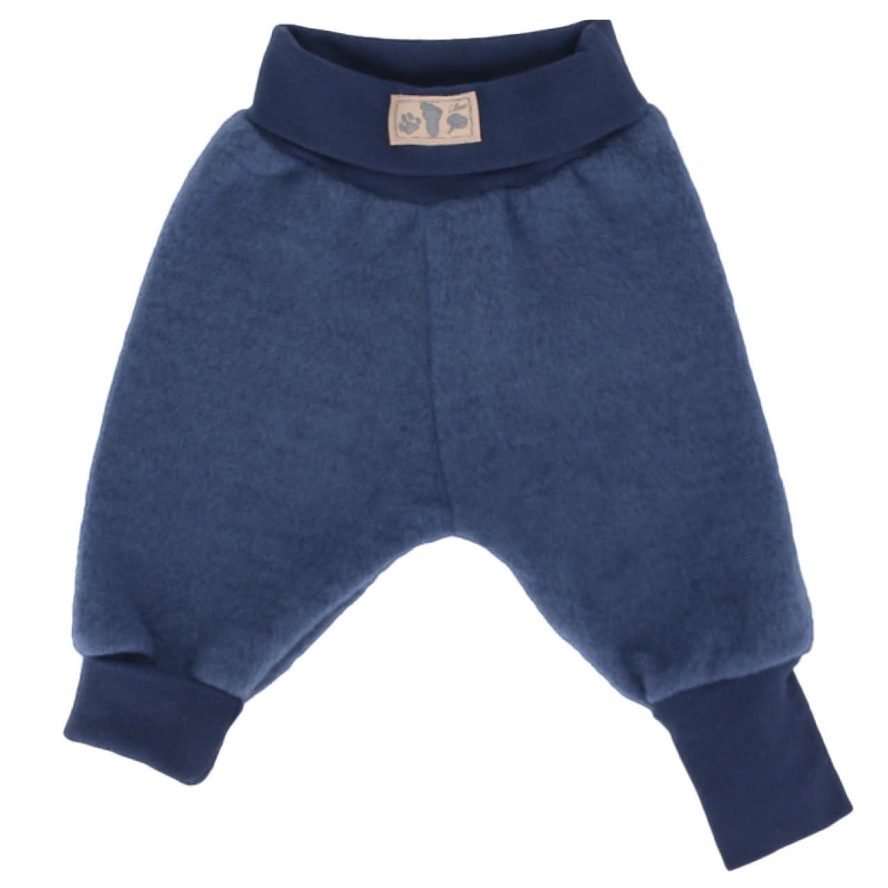 Freizeithose Lilano Bündchen Schurwolle Uni