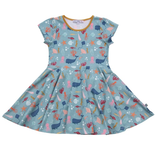 Flatterkleid kurzarm Blumen
