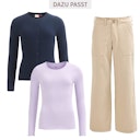 Vorschaubild Damen Rippstrick Cardigan