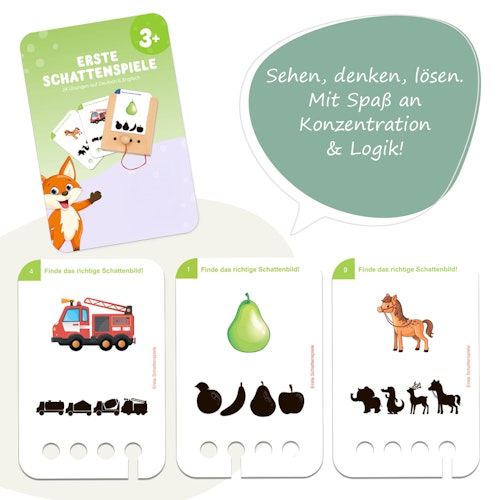 Erste Schattenspiele Kartensatz (ohne Lochkasten)