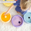 Vorschaubild GRIMMS X Stapelstein® 3 Kullerscheiben und 3 Kugeln cold pastell