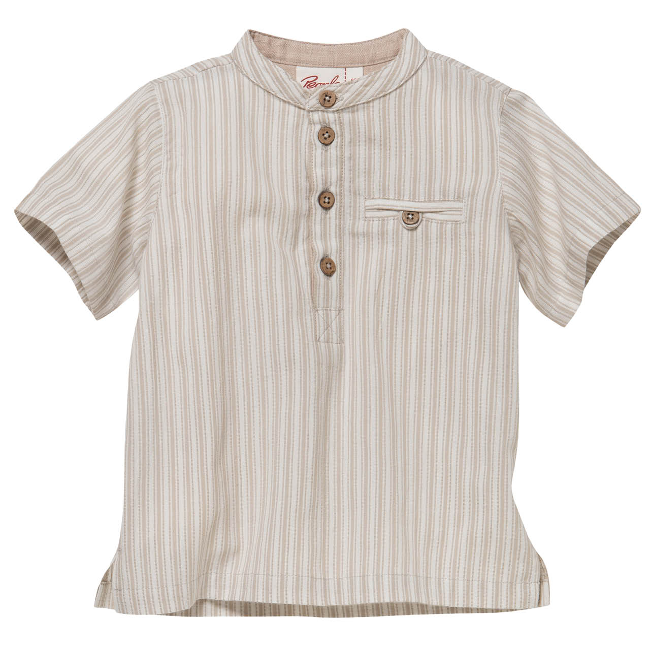 Edles gewebtes Shirt kurzarm