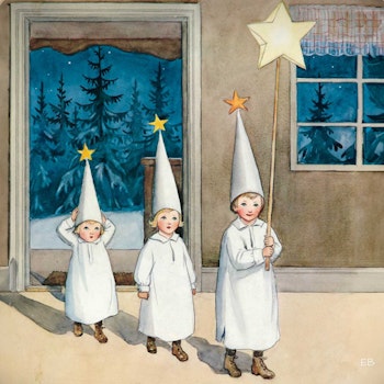 Toverlux Silhouette Elsa Beskow Around the Year January