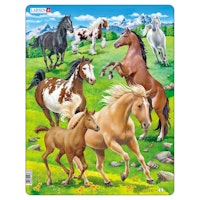 Kinder Puzzle ab 3 Jahre Pferde Tiermotiv
