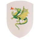 Vorschaubild Ritterschild aus Holz mit Drachen-Motiv