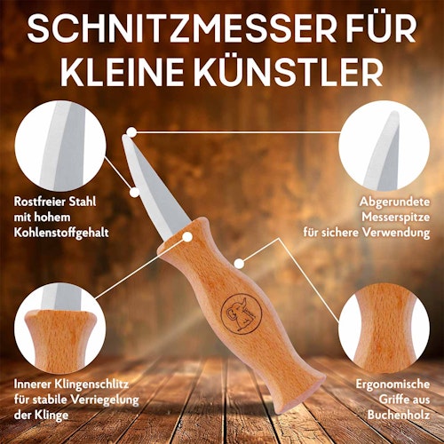 Schnitzmesser Kinder Set