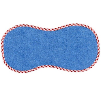 Spucktuch Baumwollfrottee 43 cm lang, 22 cm breit blau
