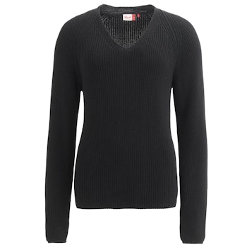 Weicher Damen Strickpullover V-Ausschnitt hellblau
