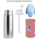 Vorschaubild Isolierte Trinkhalm Flasche ab 12 M - open end blau