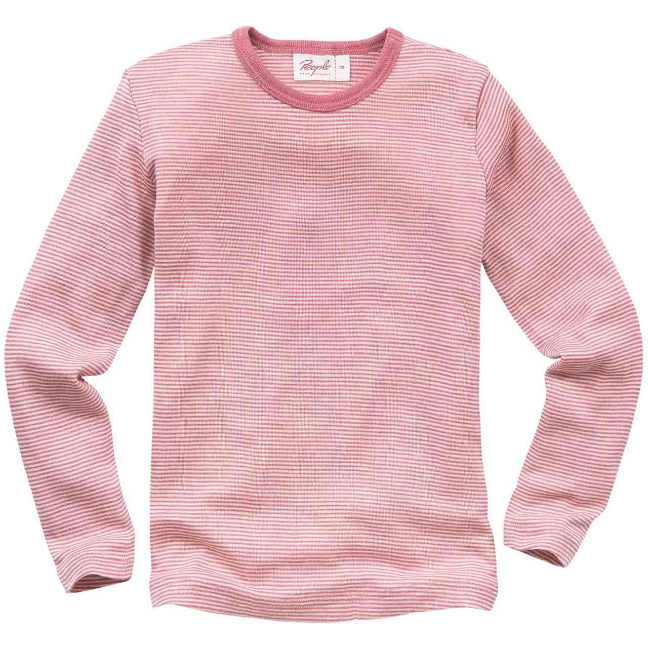 Langarmshirt People Wear Organic Wolle/Seide Uni