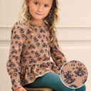 Vorschaubild Schößchen Langarmshirt Blumen