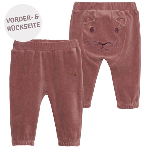Weiche Velour Hose Tiermotiv