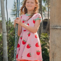 Flatterkleid kurzarm Fee