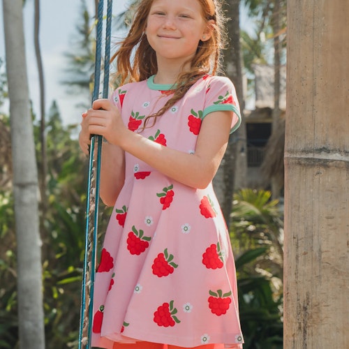 Flatterkleid kurzarm Fee