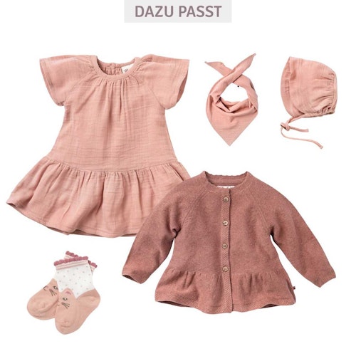Großes Dreiecktuch Musselin rosa