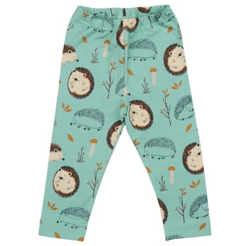 Jersey Leggings mit Igel hellblau