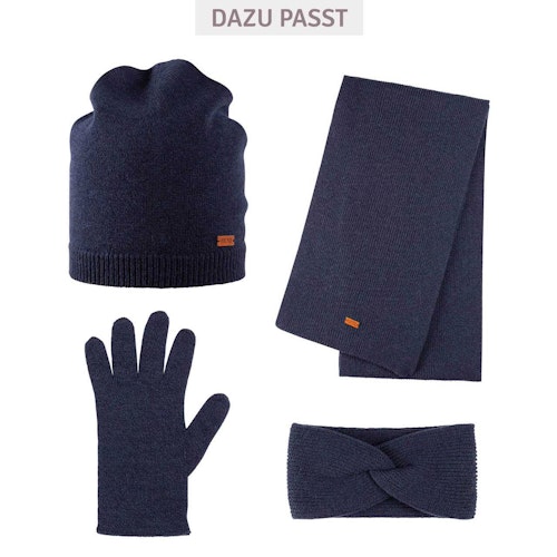 Marine Damen Schal Wolle Kaschmir Mix