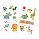 Vorschaubild Kindertattoos Wilde Tiere