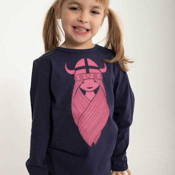 Langarmshirt Streifen Prinzessin pink