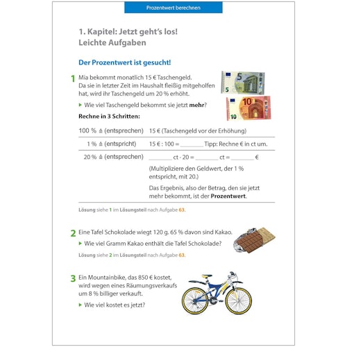 Prozentrechnen 6. - 9. Klasse