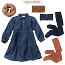 Vorschaubild Lockereres Jeans Kleid