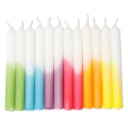 Vorschaubild Dip Dye Kerzen Gebursttagsring 12 Stück