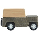 Vorschaubild Spielzeug Auto aus Holz ab 3 Jahren grau - 6 cm lang